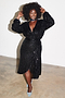 Black Sequin Vienna Wrap dress