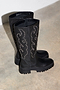Leather Black Studded Boot