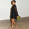 caption_Model wears Multi Sparkle Mini Azealia Dress in UK 8 / US 4