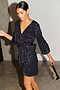Black Animal Jacquard Mini Vienna Dress