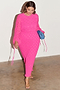 Pink Bon Plisse Dress