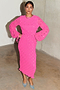 Pink Bon Plisse Dress