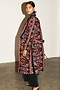 Abstract Print Maxi Coat
