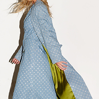 Thumbnail for Denim Harper Trench Coat