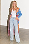 Blue Paisley Anushka Midi Cardi