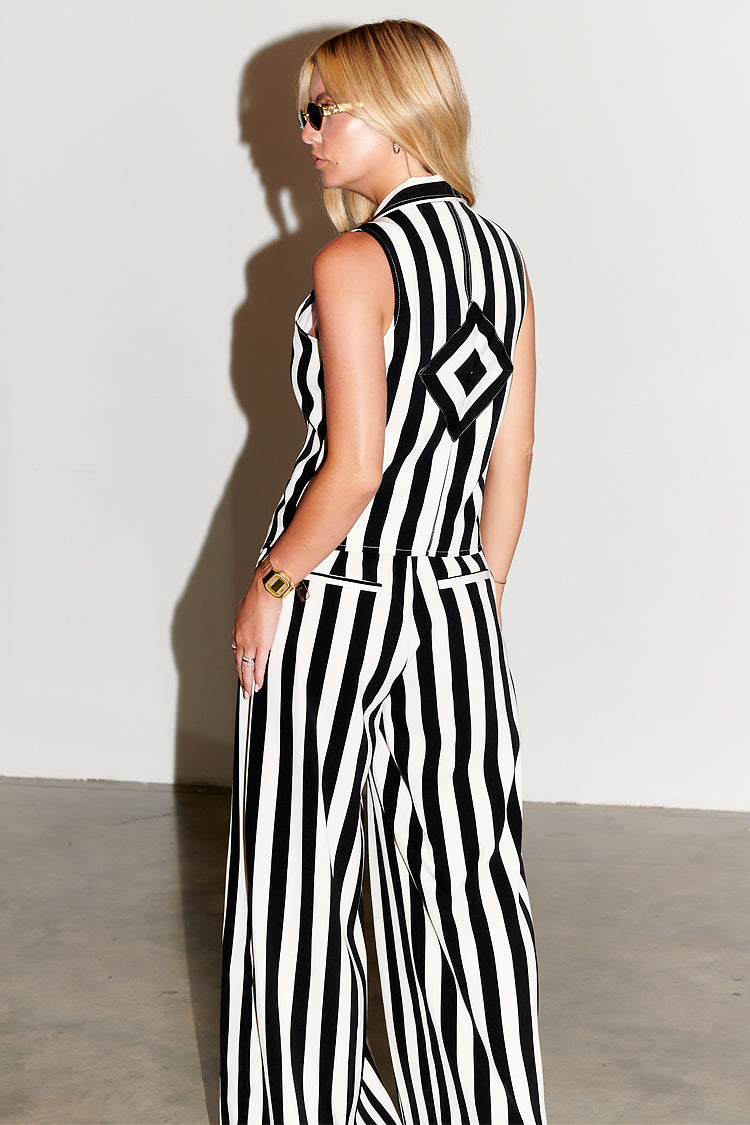 Model wearing Optic Trousers