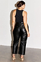 Black Vegan Leather Trouser