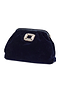 Navy Velvet Bag