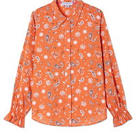 Thumbnail for Orange Leopard Geanie Shirt