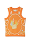 Orange Sealife Dolly Tank Top