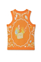 Orange Sealife Dolly Tank Top