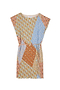 Geo Patchwork Plisse Tunic