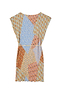Geo Patchwork Plisse Tunic