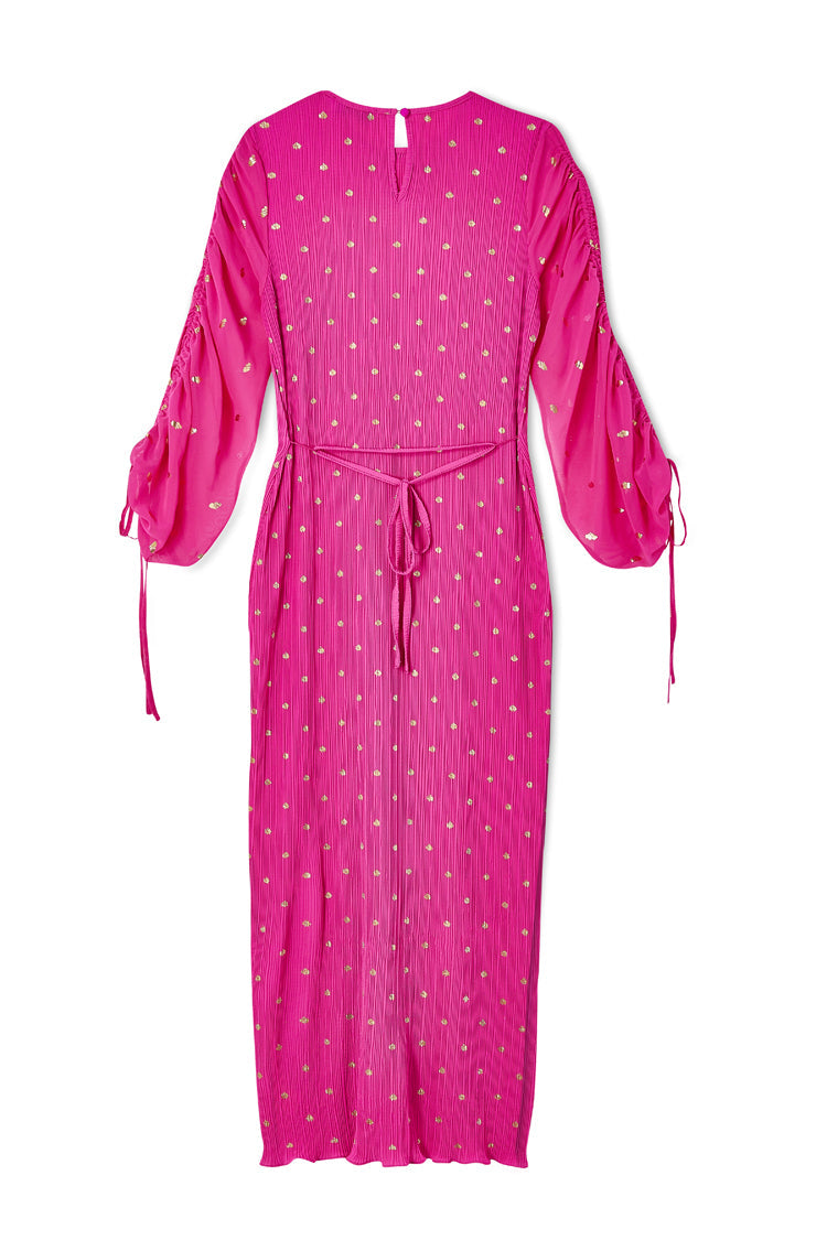 Pink Bon Plisse Dress