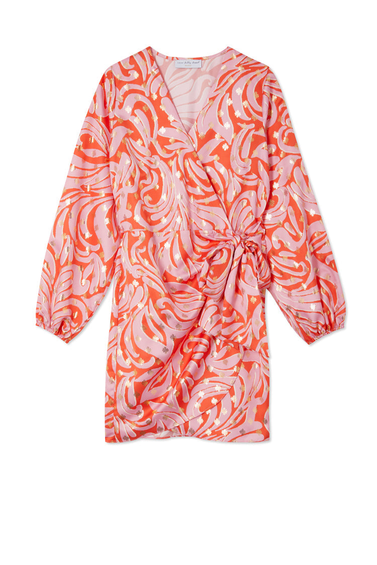 Pink Romance Mini Vienna Wrap Dress