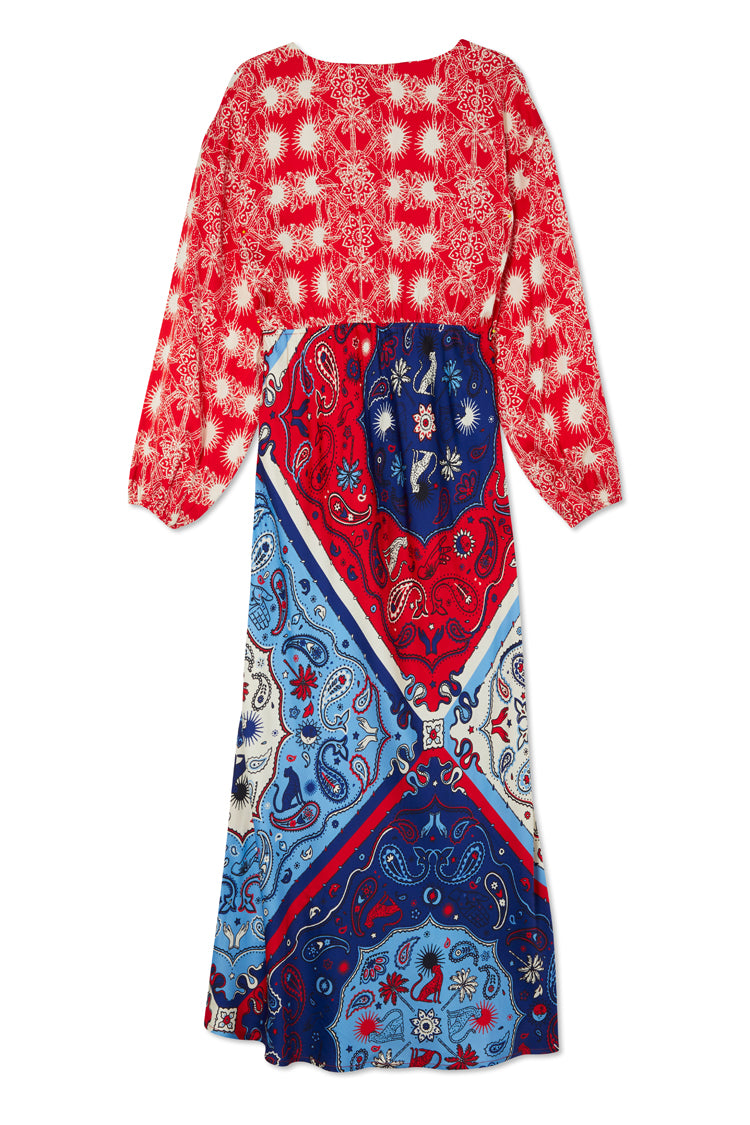 Red Bandana Clash Emma Dress