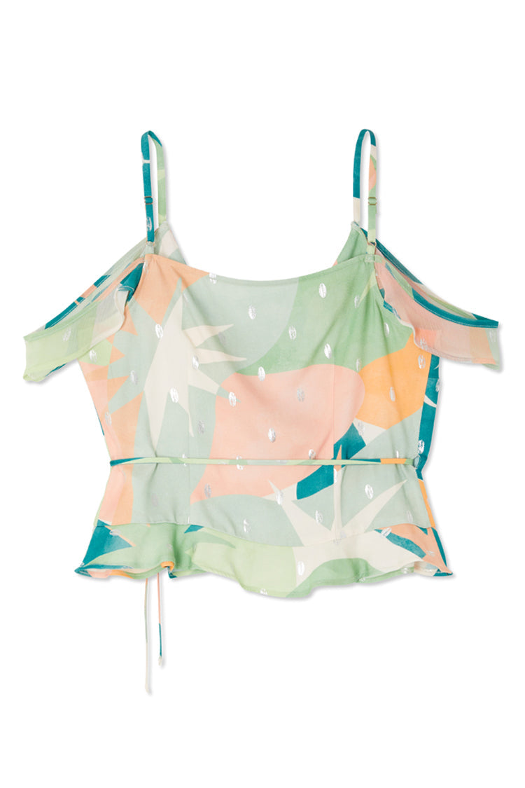 Sage Lyra Georgia Wrap Top