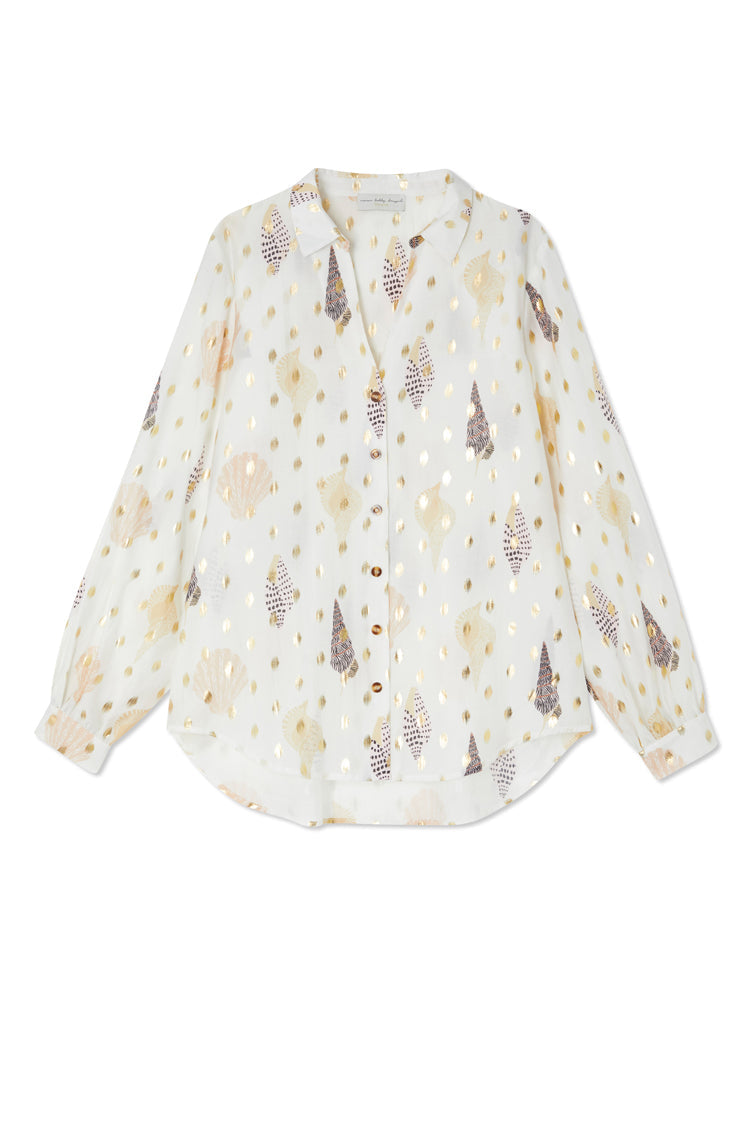 Shells Miley Shirt with Gold fleck