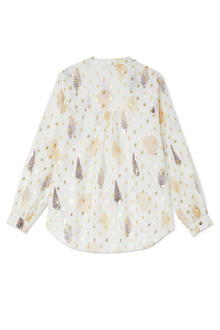 Shells Miley Shirt with Gold fleck