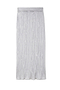 Silver Plisse Jaspre Wrap Skirt
