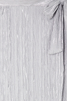 Thumbnail for Silver Plisse Jaspre Wrap Skirt