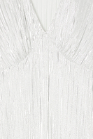 Thumbnail for Silver Plisse Midi Dress