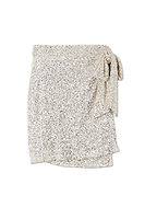 Thumbnail for Silver Sequin Mini Jaspre Skirt