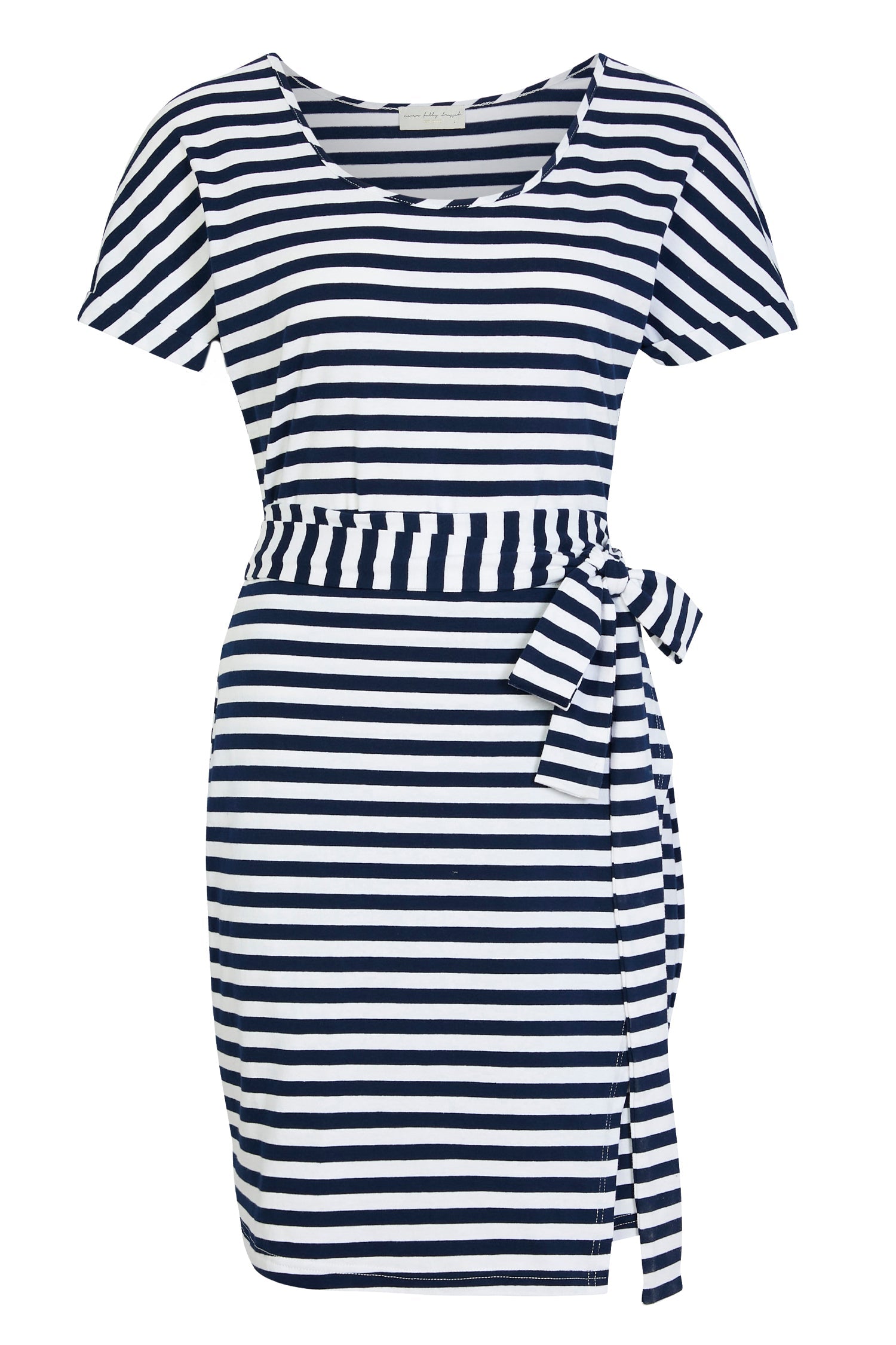Stripe Jersey Wrap Dress