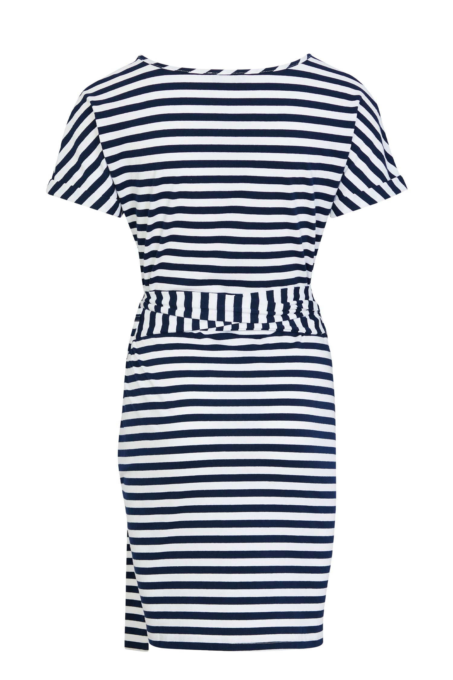 Stripe Jersey Wrap Dress