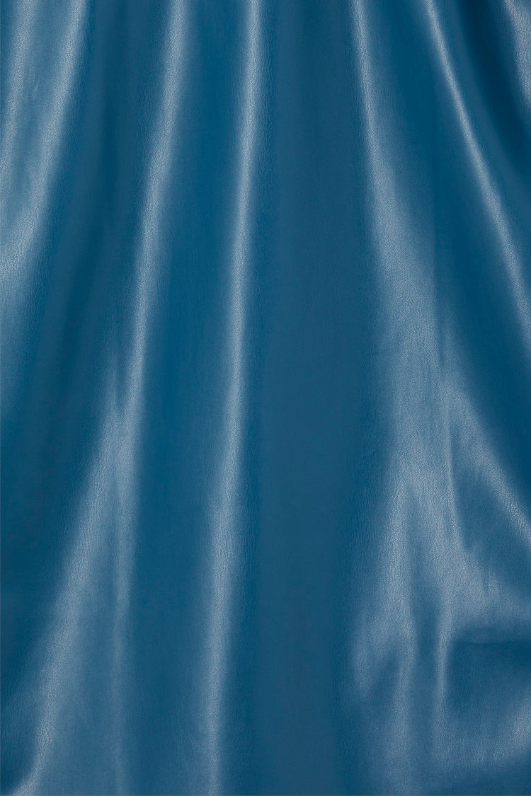 Teal Vegan Leather Jaspre Skirt