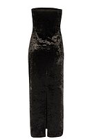 Thumbnail for Black Velvet Maxi Dress