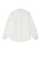 Thumbnail for White Gabbie Shirt With NFD Pocket