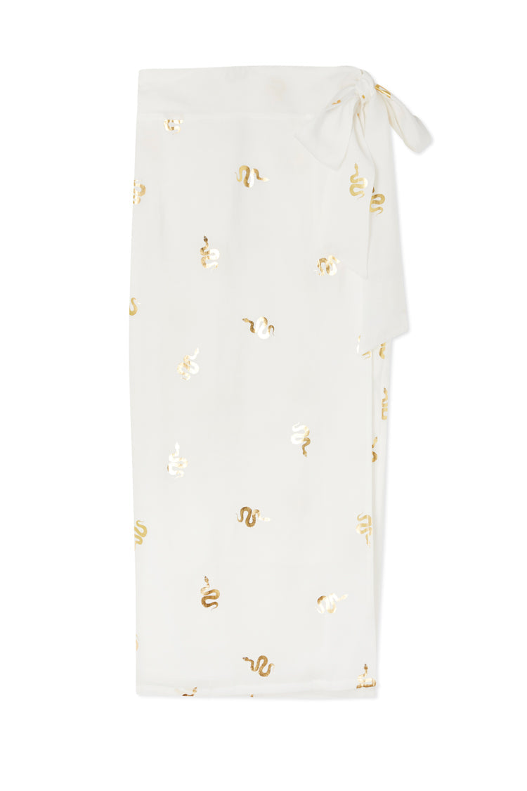 Gold Snake Jaspre Wrap Skirt