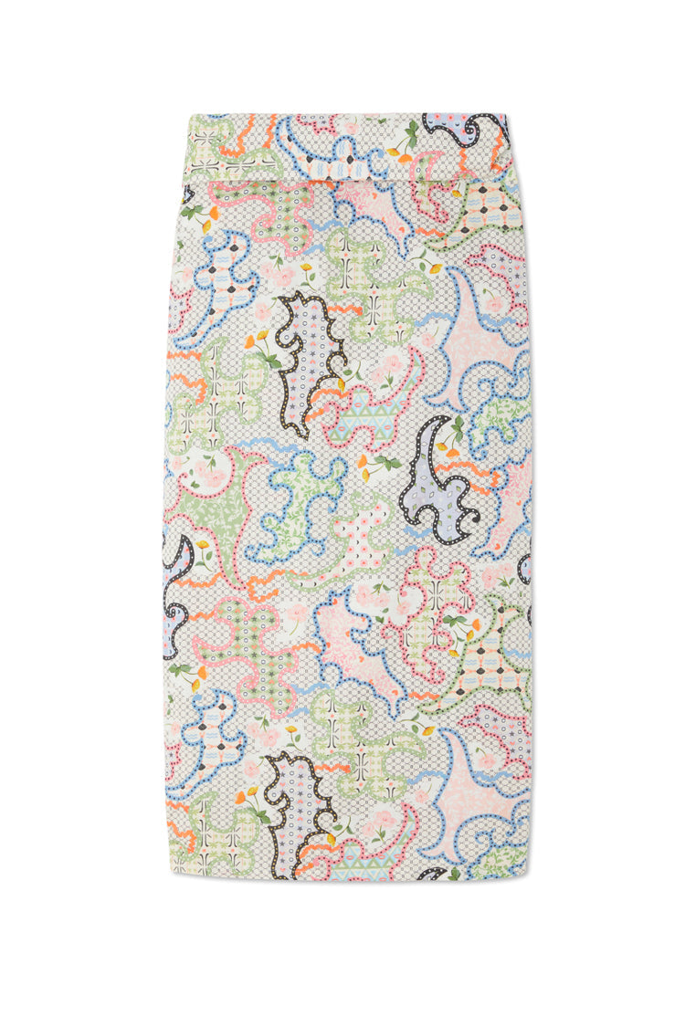 White Magnolia Jaspre Wrap Skirt