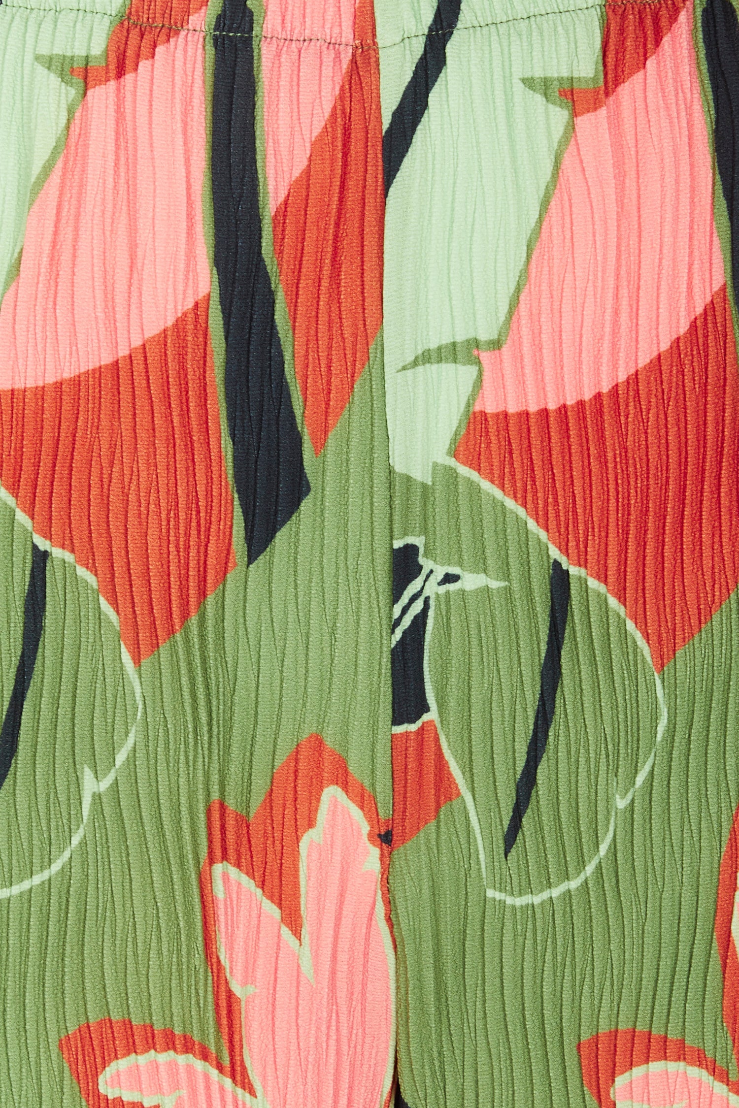 Winter Palm Plisse Trouser