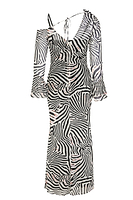 Thumbnail for Zebra Ophelia Dress