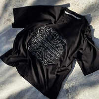 Thumbnail for Black Beaded Logo T-shirt