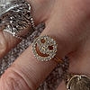 Crystal Happy Face Ring