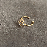 Thumbnail for Crystal Happy Face Ring