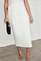 White Linen Jaspre Skirt