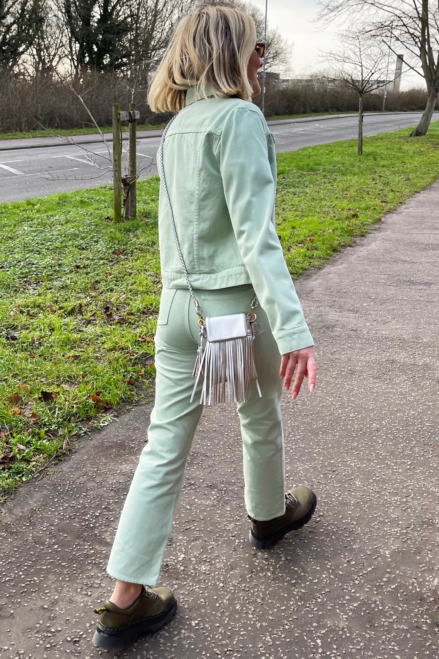 Pistachio Denim Jean Jacket