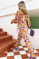 Thumbnail for Swirl Oversized Wrap Top