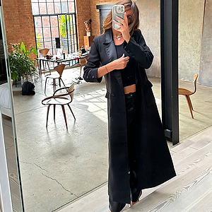 Black Satin Mix 55 Jacket