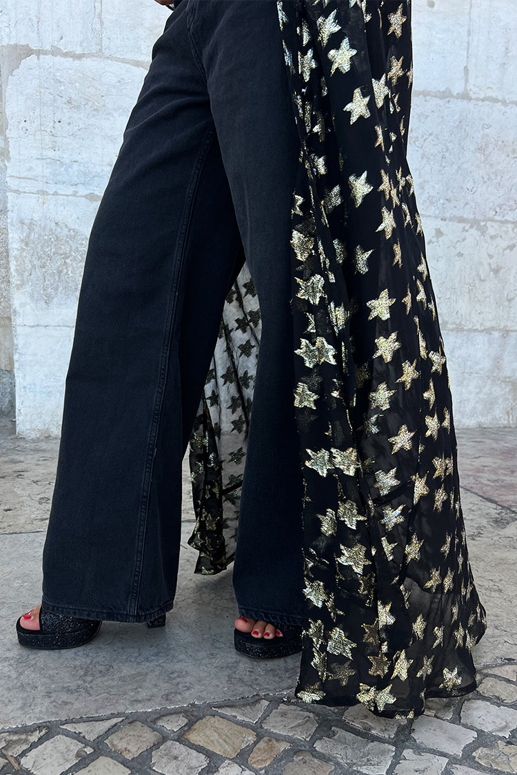 Black Star Jacquard Isabella Dress