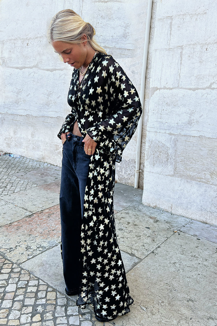 Black Star Jacquard Isabella Dress