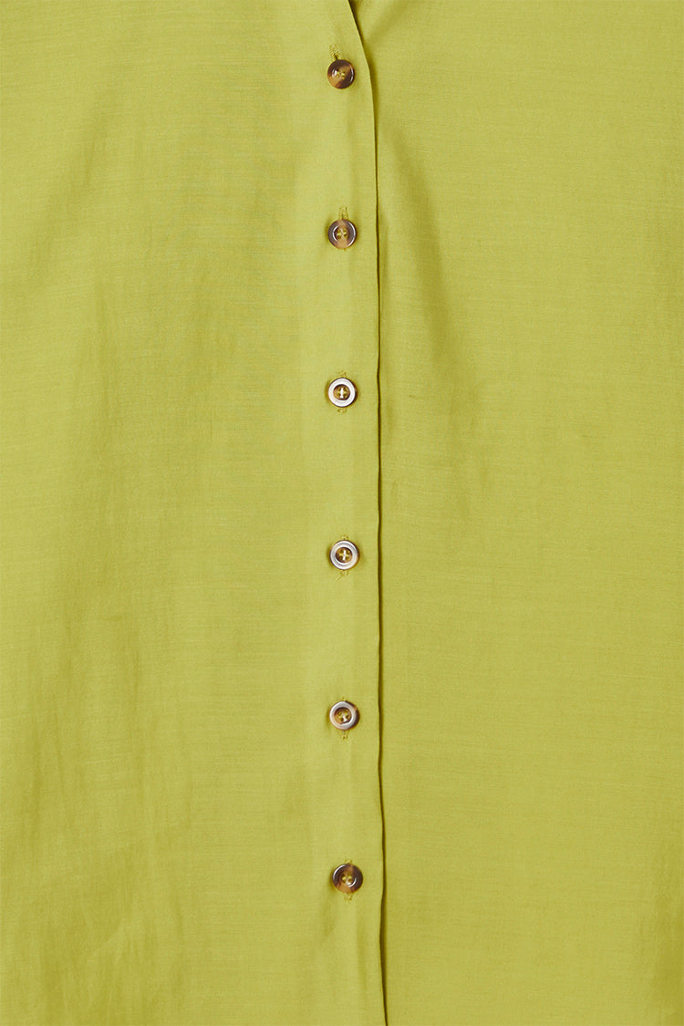 Close up of Lime Miley Shirt