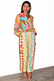 Multi Abstract Cargo Trousers