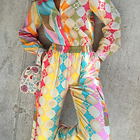 Thumbnail for Multi Abstract Cargo Trousers