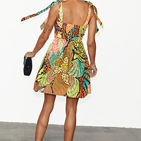 Thumbnail for caption_Model wears Fiji Antonia Mini Dress in UK size 10/ US 6