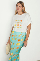 Thumbnail for caption_Model wears Atlantis Dorris Skirt in UK size 10/ US 6